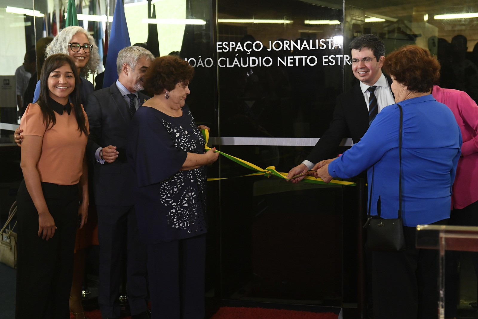 Senado inaugura espaço usado pela imprensa com nome do jornalista João Cláudio Netto