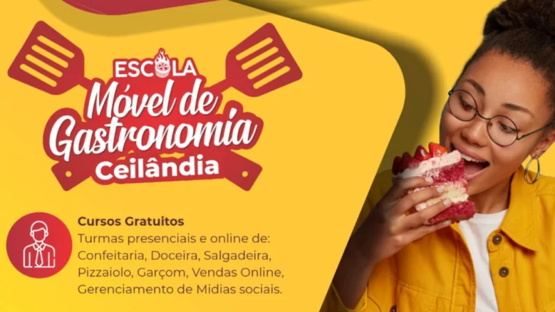 Projeto Escola Móvel de Gastronomia chega a Ceilândia