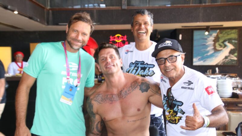 Famosos prestigiam o primeiro dia de competição do Sul-Americano de Wakesurf em Brasília