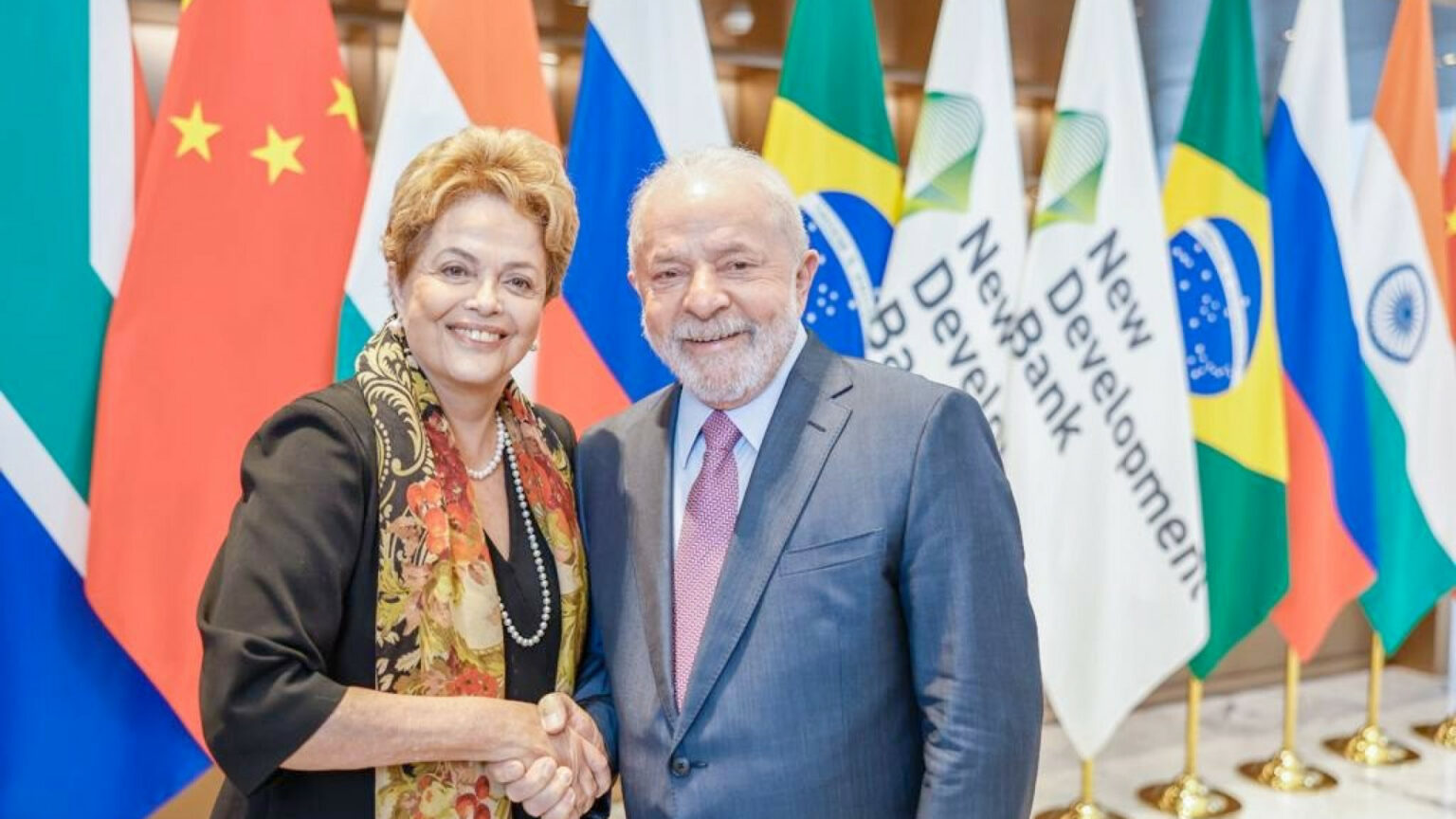 Presidente Lula destaca viés social do Banco dos Brics em posse de Dilma Rousseff