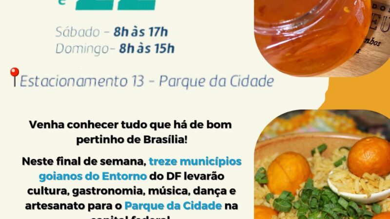 Feira goiana levará atrações do Entorno para o Parque da Cidade, em Brasília