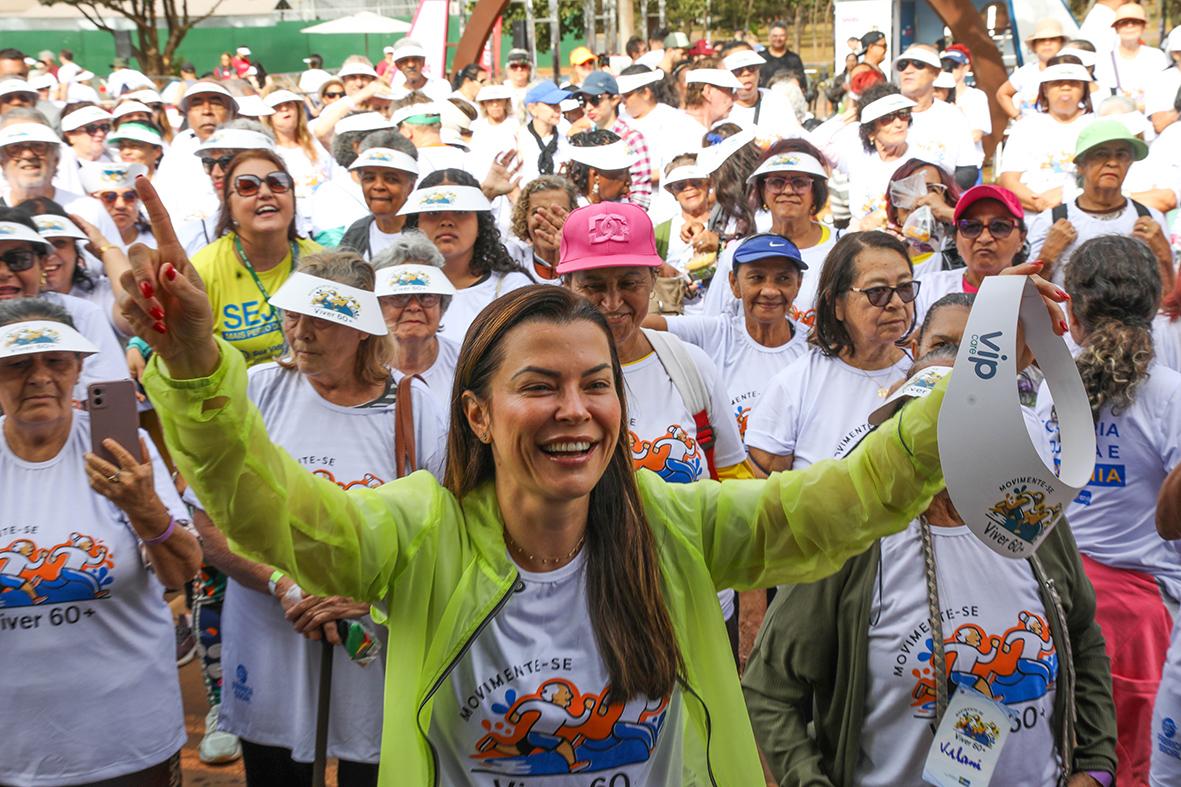 Ação especial no Parque da Cidade conscientiza sobre proteção da pessoa idosa