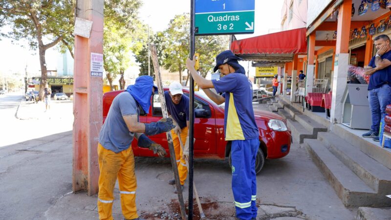 São Sebastião e Samambaia ganham novas placas de endereçamento