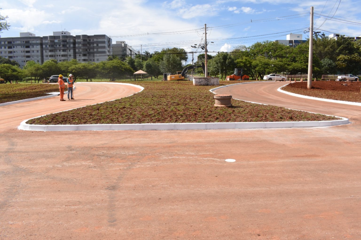 Novo acesso da Epig ao Parque da Cidade chega à fase de acabamento e paisagismo