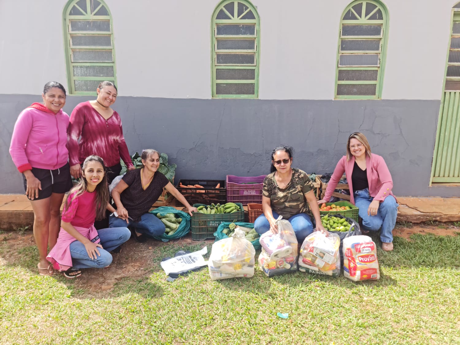 Mulheres dos núcleos rurais São José e Rio Preto promovem arrecadação solidária de alimentos