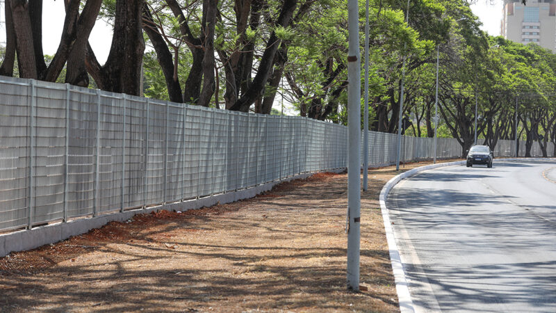 Novo cercamento do Parque da Cidade será mais alto e resistente do que o antigo