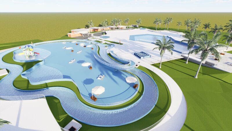 Obras da Piscina com Ondas do Parque da Cidade animam famílias para conhecer o ponto turístico