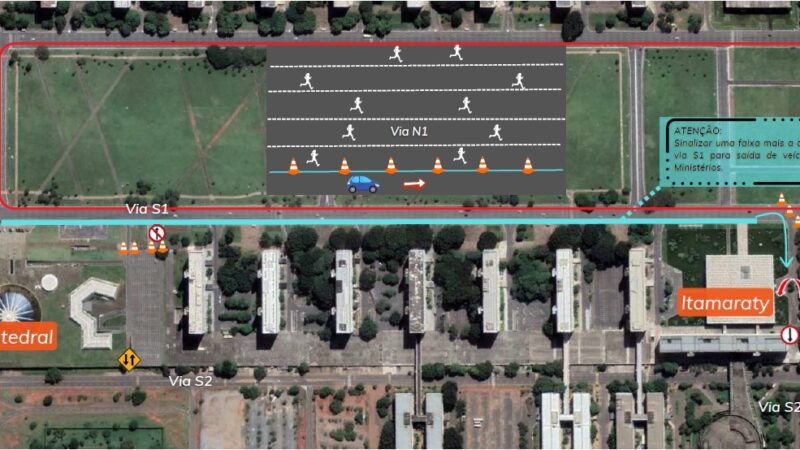 Eventos alteram o trânsito no Arapoanga e na Esplanada neste domingo (21)