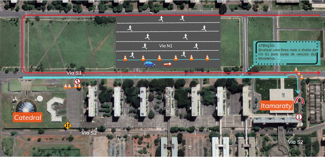 Eventos alteram o trânsito no Arapoanga e na Esplanada neste domingo (21)