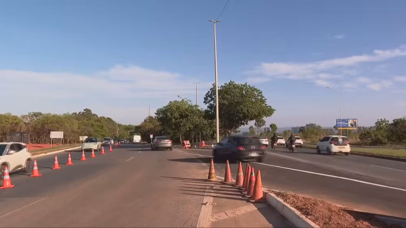 Reversão de trânsito na Ponte JK, no DF, começa nesta quarta; veja como está o movimento